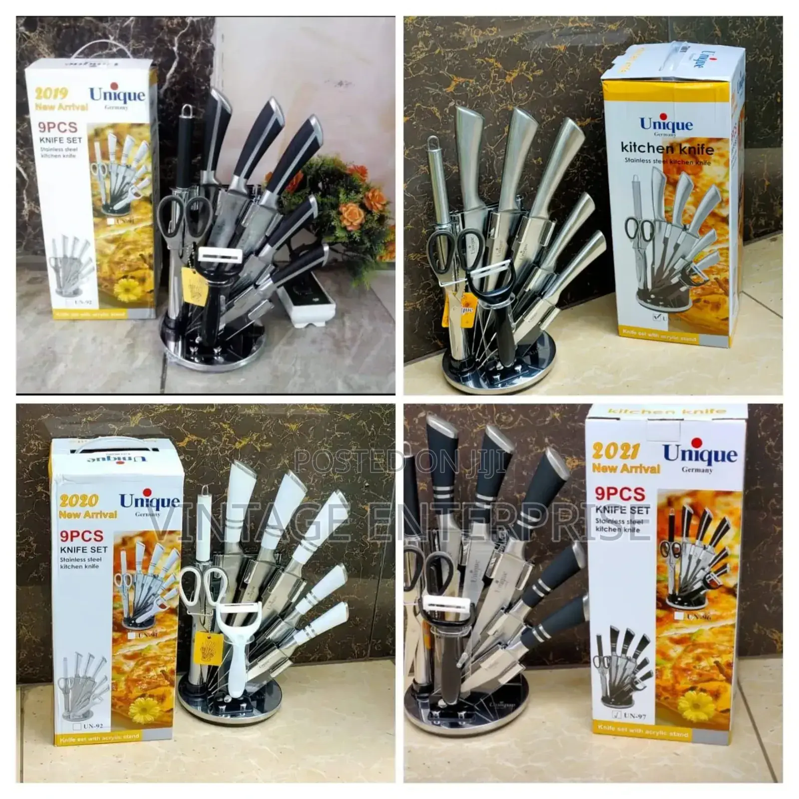 9pcs Unique Knives Set