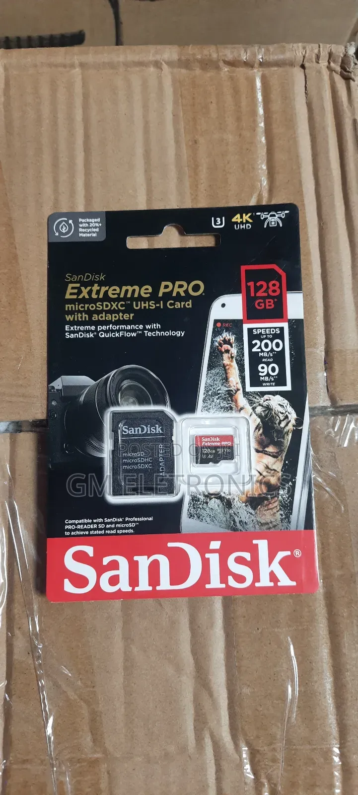 128 Gb Extreme Pro Microsd Uhs-I Card 200mb/S Read 90mb/S