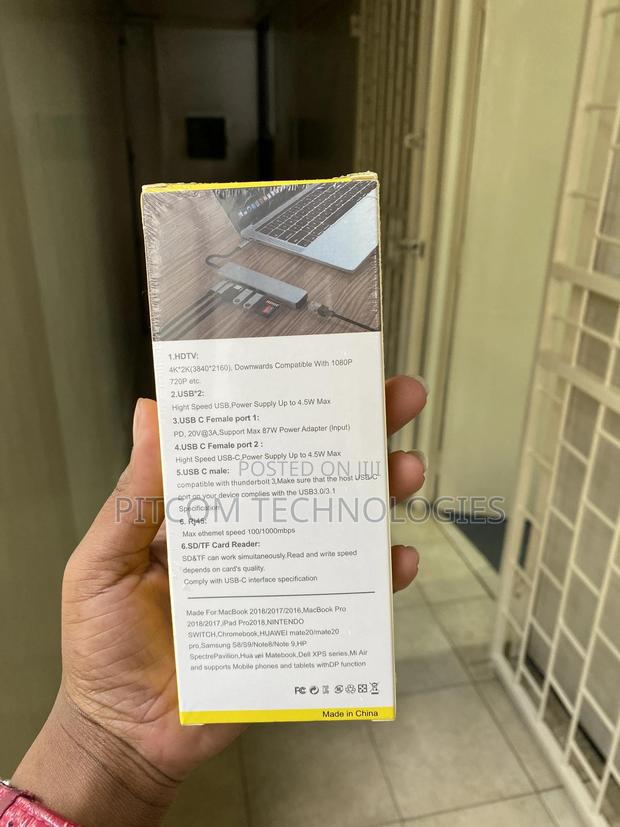 8 in 1 Type -C HUB /8 Ports HUB Type -C - thumbnail 7