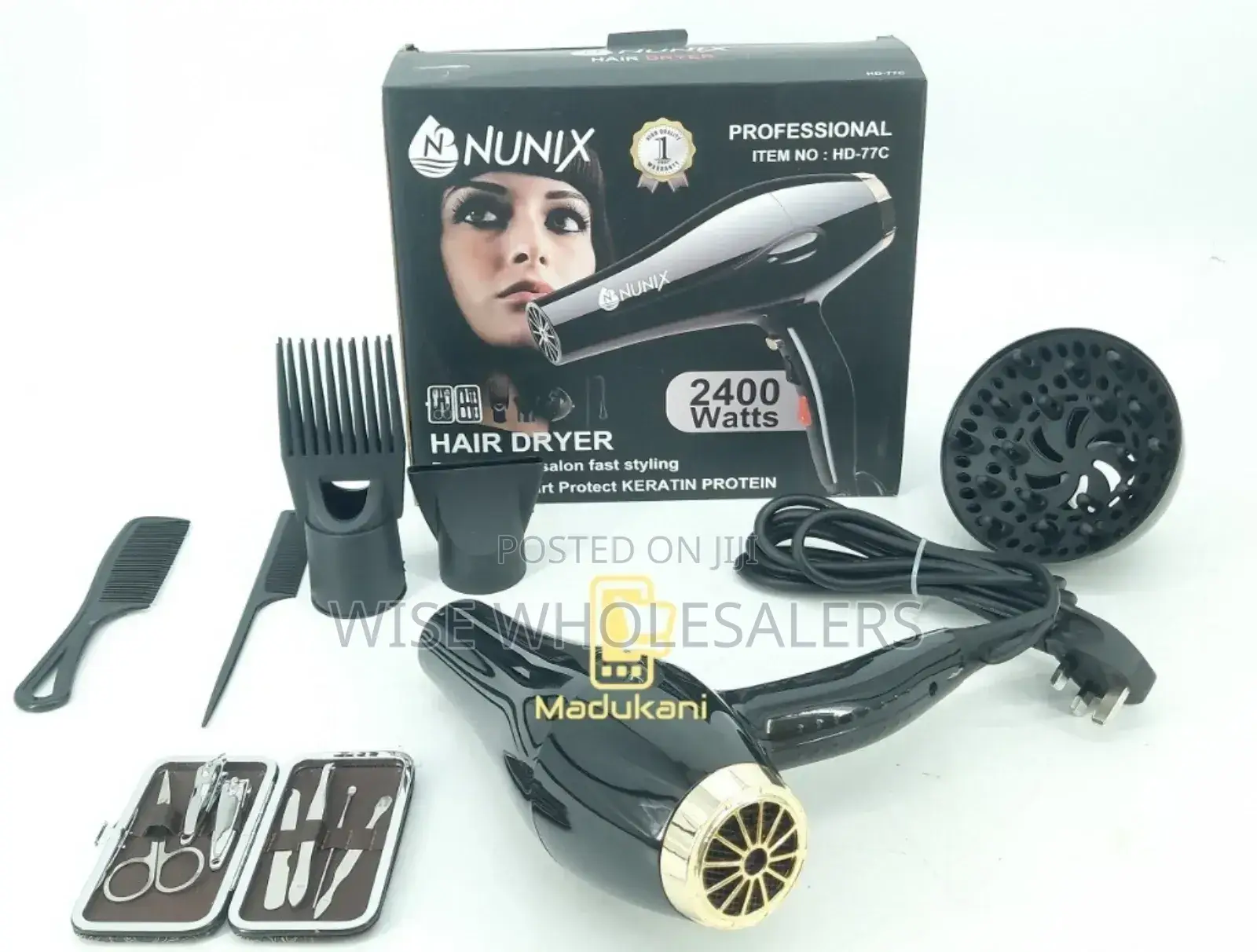 Nunix 2200w Blow Dry Hair Dryer Hd01c°°••°°