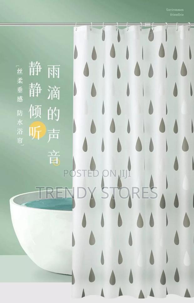Water Drops PVC Shower Curtains - main view