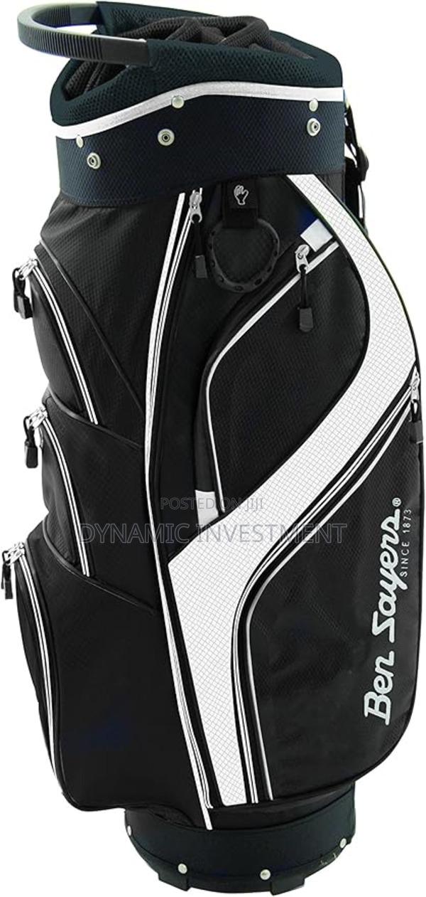 Ben Sayers Deluxe Cart Golf Bag (Black / White) - thumbnail 2