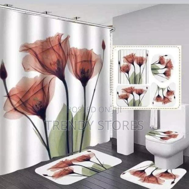 4pc 3D Shower Curtains - main view