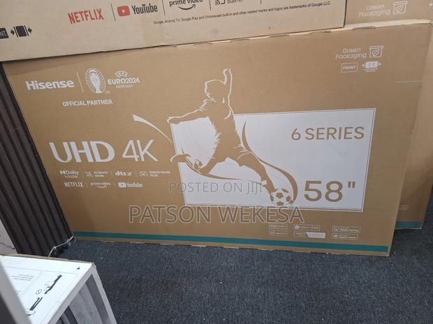 Hisense 58′′ 58a6n (New 2024) Vidaa Smart Uhd Tv