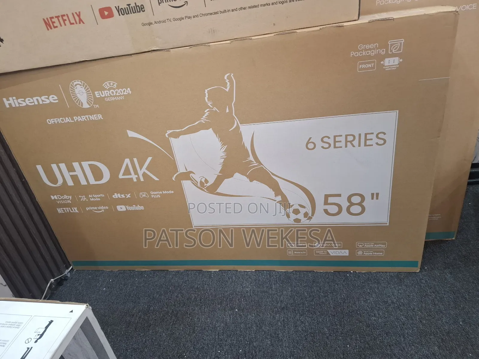 Hisense 58′′ 58a6n (New 2024) Vidaa Smart Uhd Tv