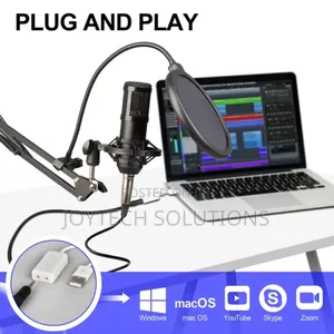Plug and Play Bm 800 Mic and Sound Card for Recording