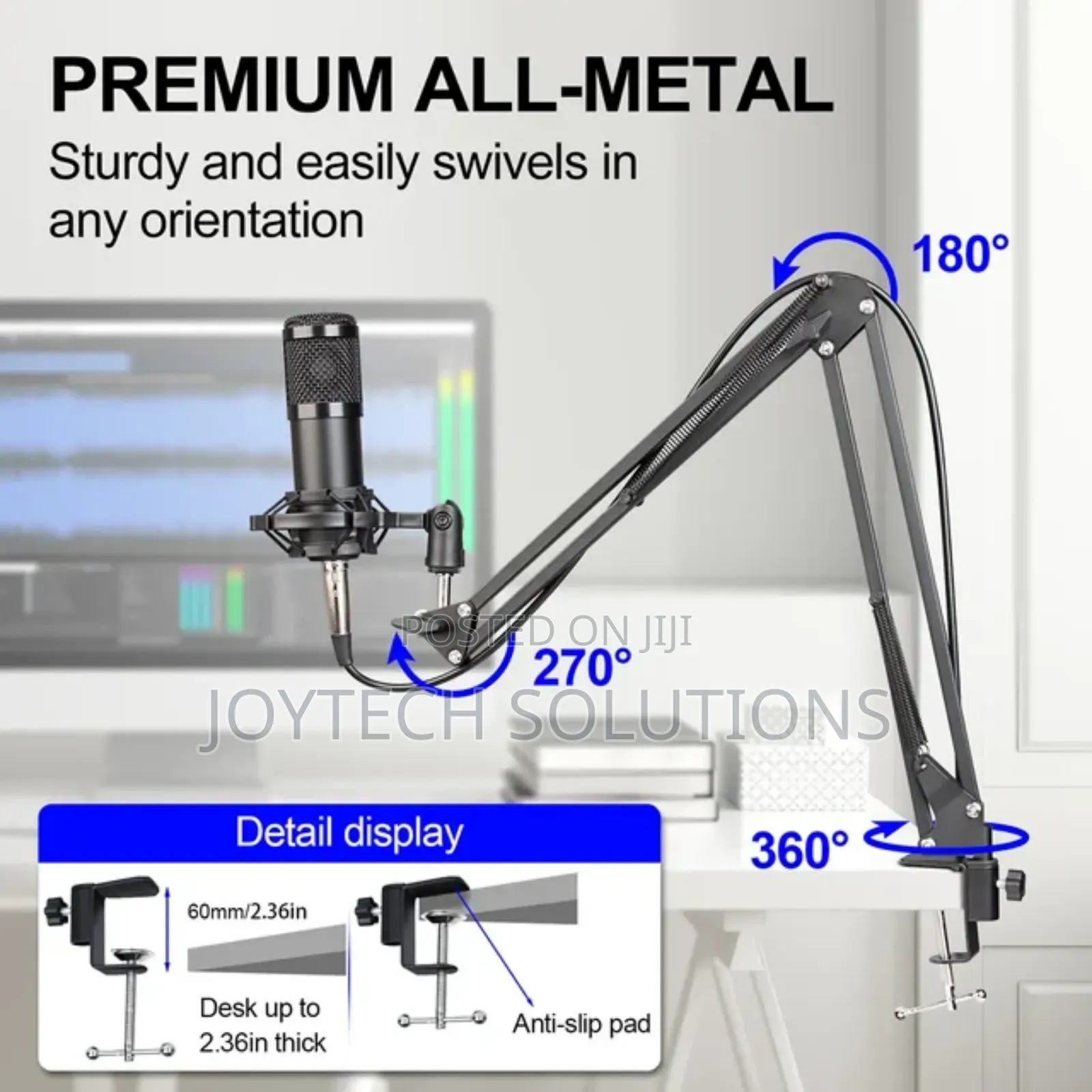 Condenser Microphone and Sound Card for Live Recording Sing
