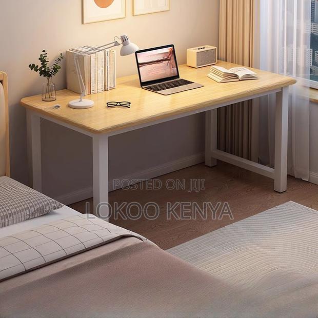 Office Desk: 1.2 Meters Wooden Top Computer Desk - thumbnail 2