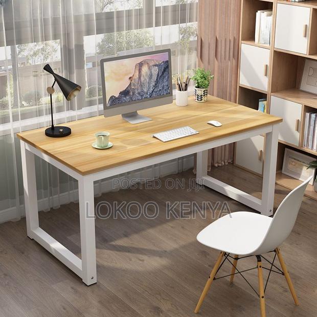 Office Desk: 1.2 Meters Wooden Top Computer Desk - thumbnail 3