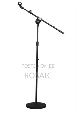 Microphone Stand With Round Base