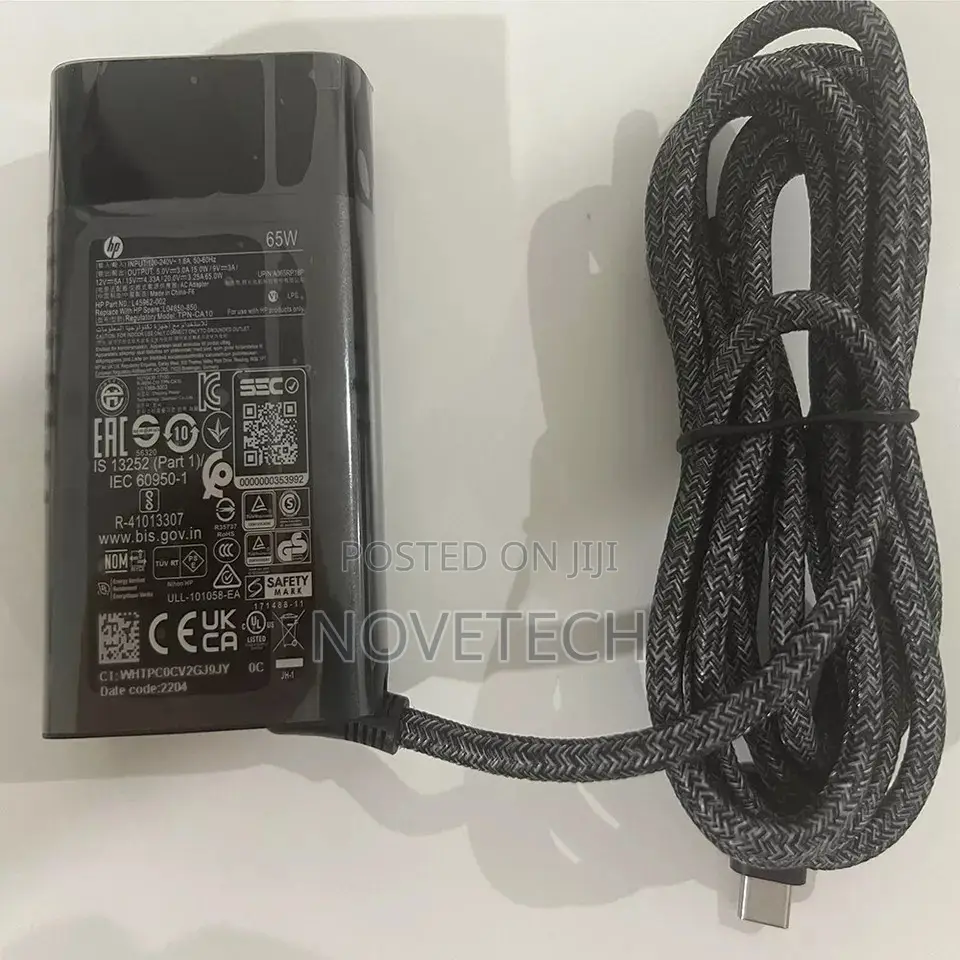 HP 65W Usb-C Type C Adapter Charger HP ENVY Elitebook X360