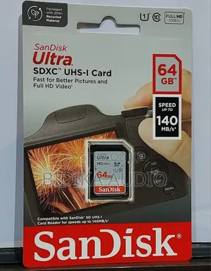 Sandisk 64GB Ultra UHS-I SDXC Camera Memory Card,100MB/S