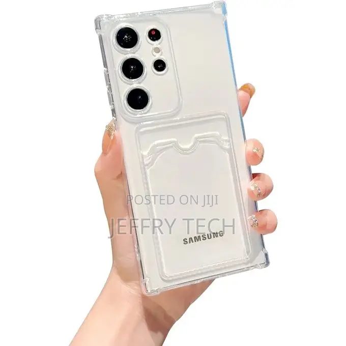 Samsung S23 Ultra Wallet Cover Transperent Case