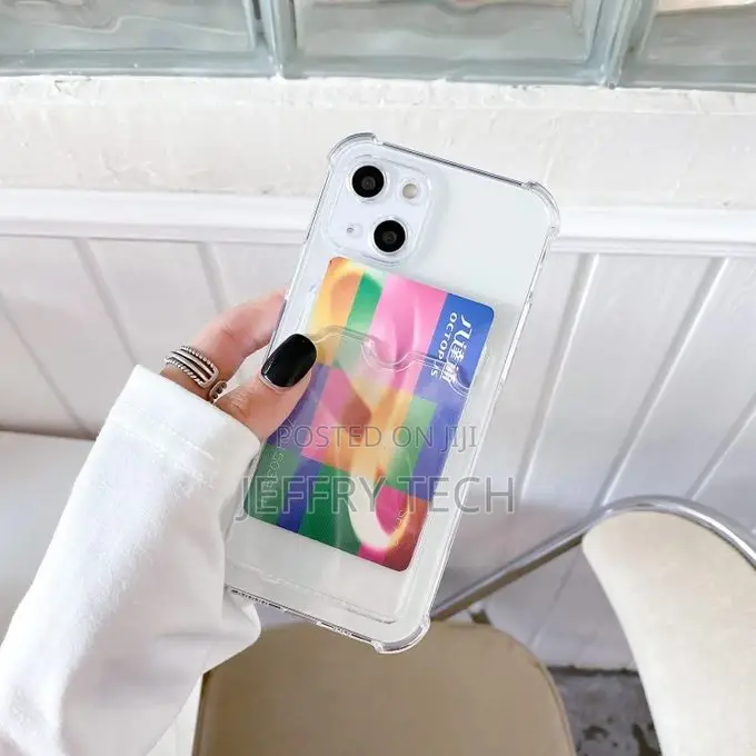 iPhone 15 Wallet Cover Transperent Case