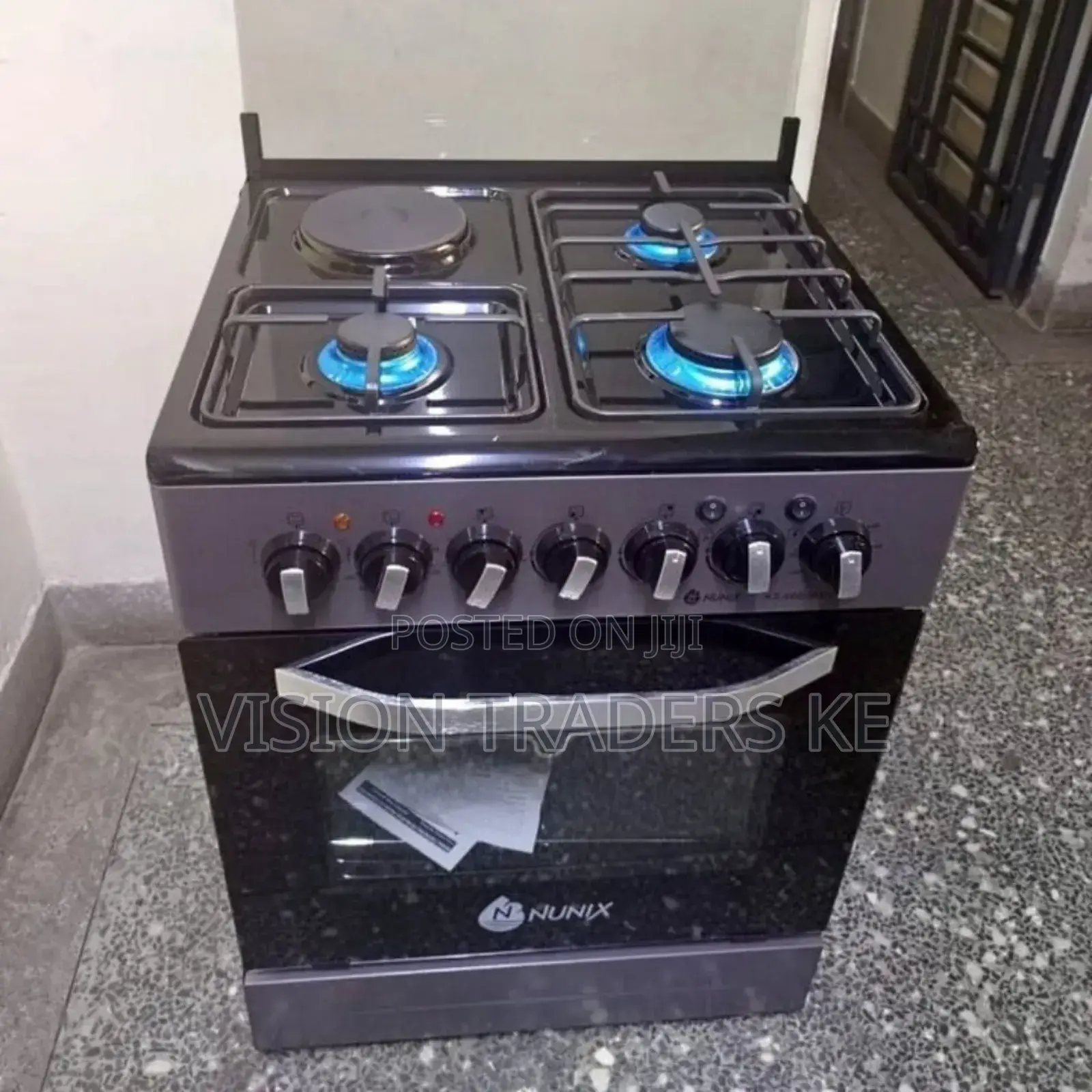 Nunix Cooker Nunix 60*60cm 3+1 Standing Gas Cooker