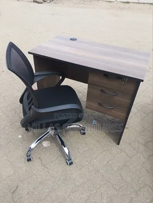 Office Chair and Office Desk