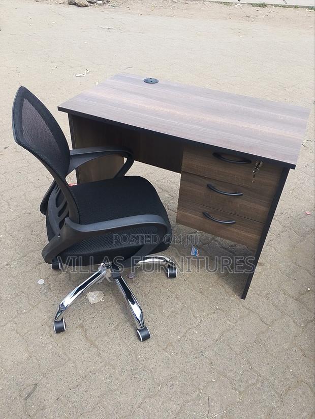 Office Chair and Office Desk