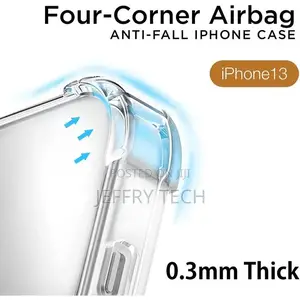 iPhone 13 (6.1 Inch) Transparent Clear TPU Shock Proof Case
