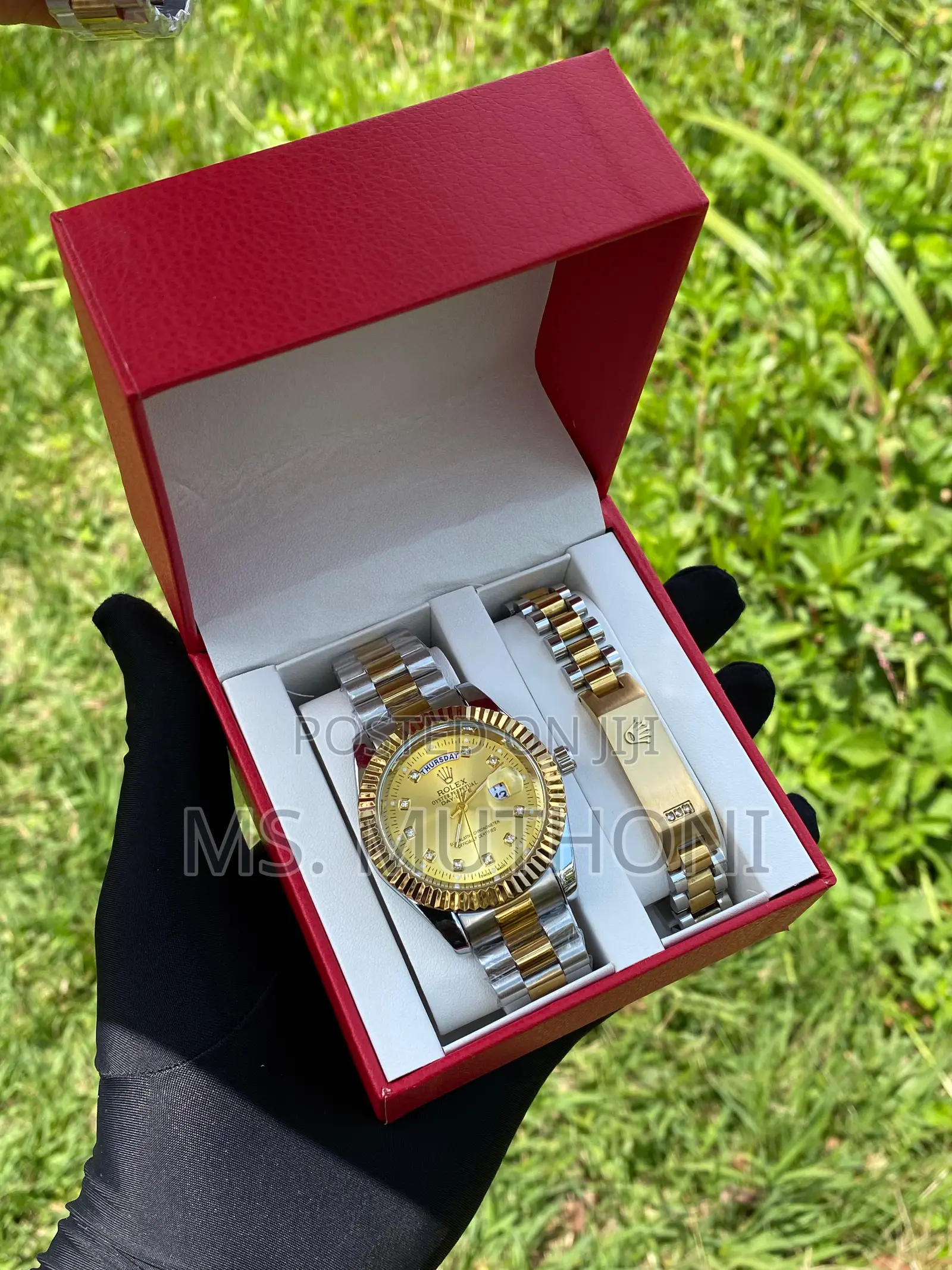 Rolex Watch / Bracelet Gift Set