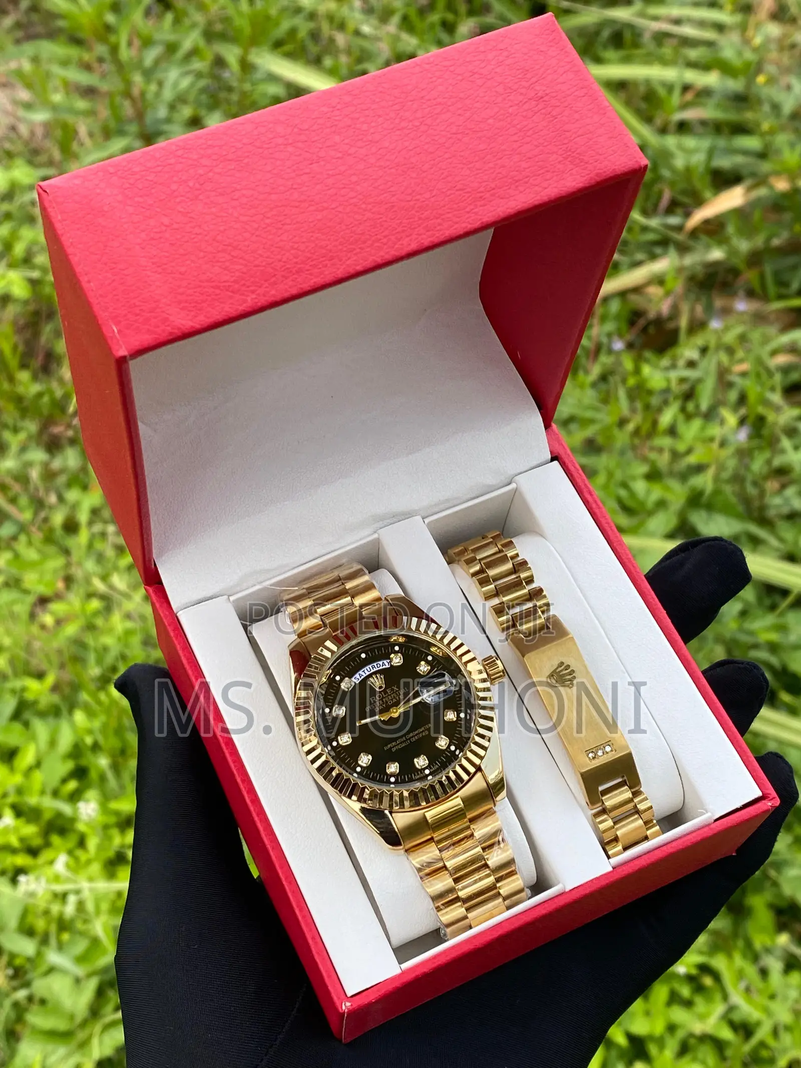 Wrist Watch X Bracelet Gift Set