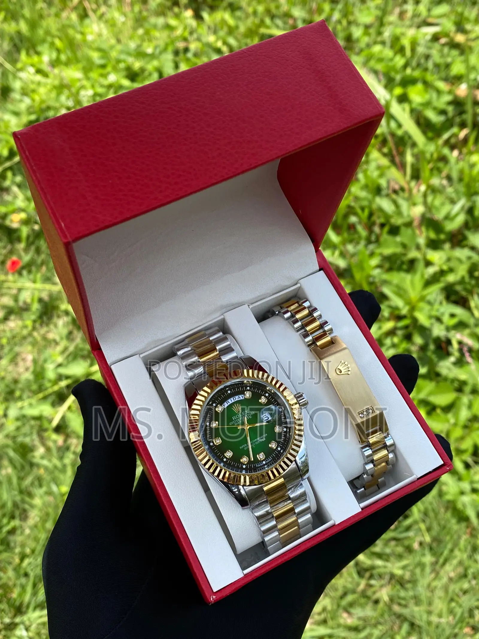 Wrist Watch X Bracelet Gift Set
