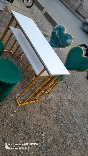 Manicure Table With a Love Seats and Stools