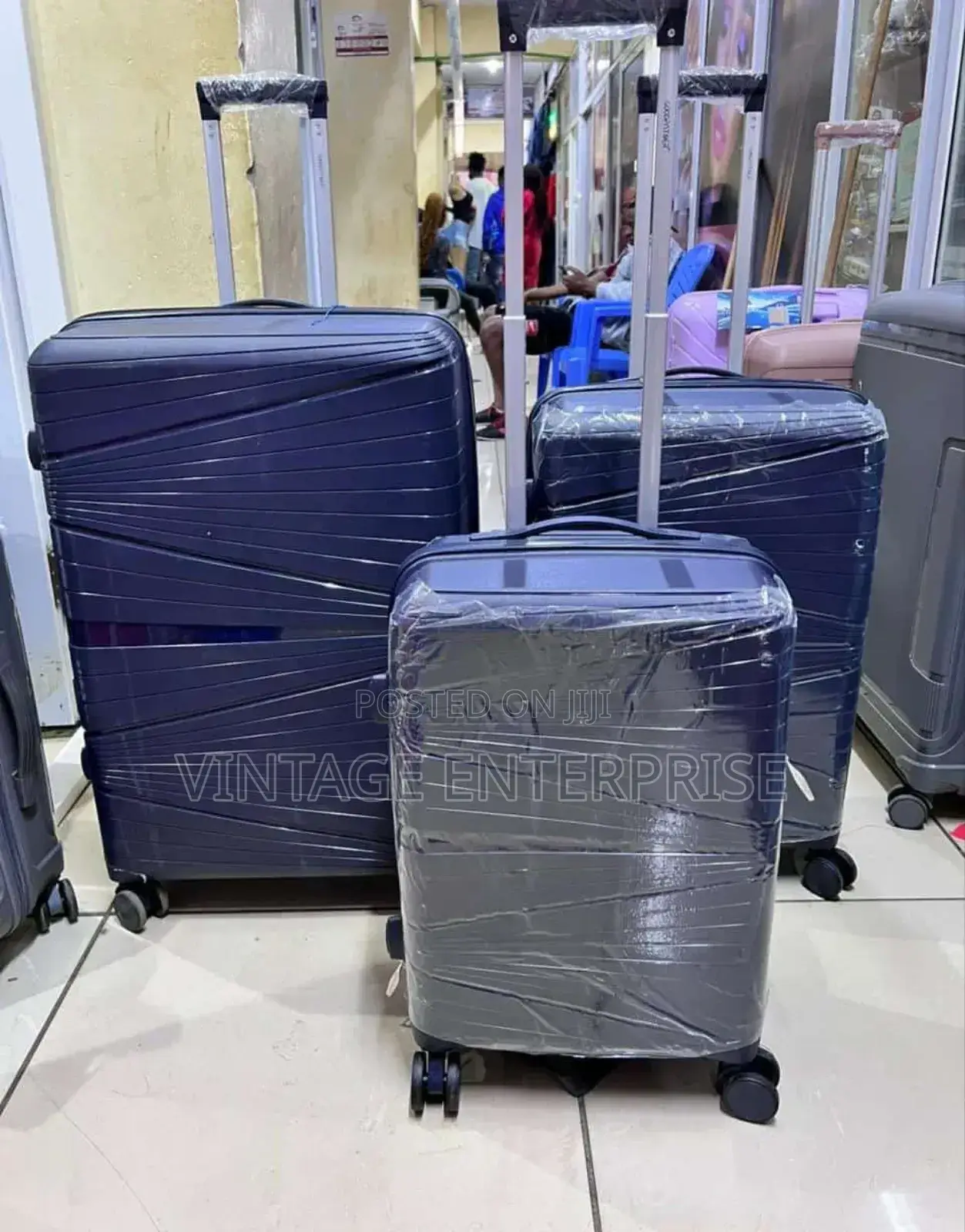 3in 1 Rubber Suitcase Set