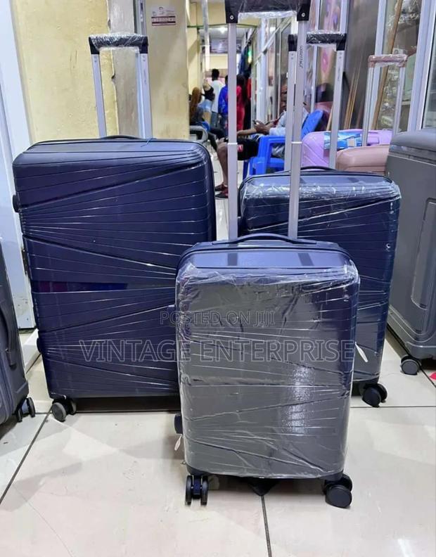 3in 1 Rubber Suitcase Set - main view