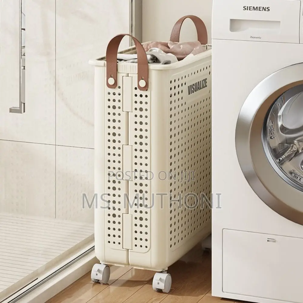 Foldable Multipurpose Hamper Basket With Wheels
