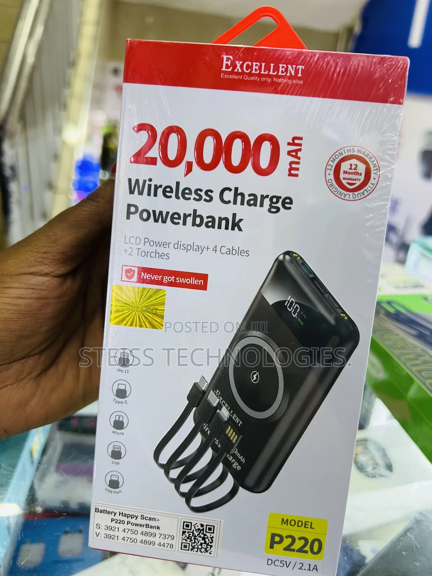 20000mah Wireless Powerbank.