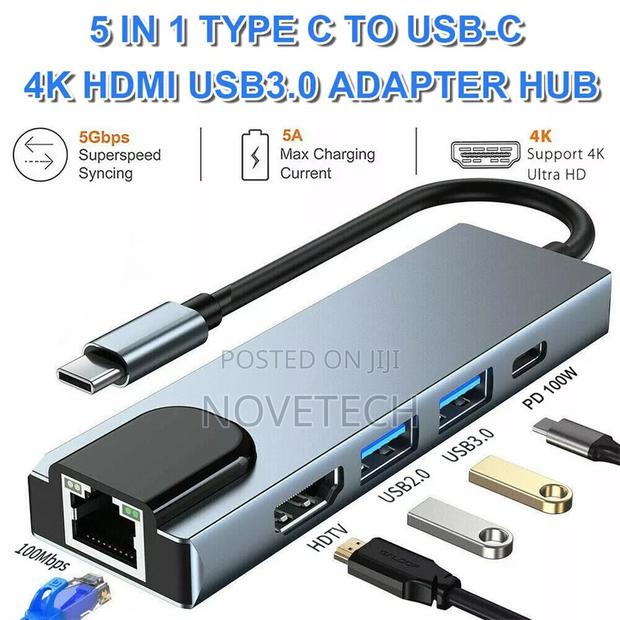 USB C Hub Type C Adapter Multiport for Macbook Pro/Air iPad