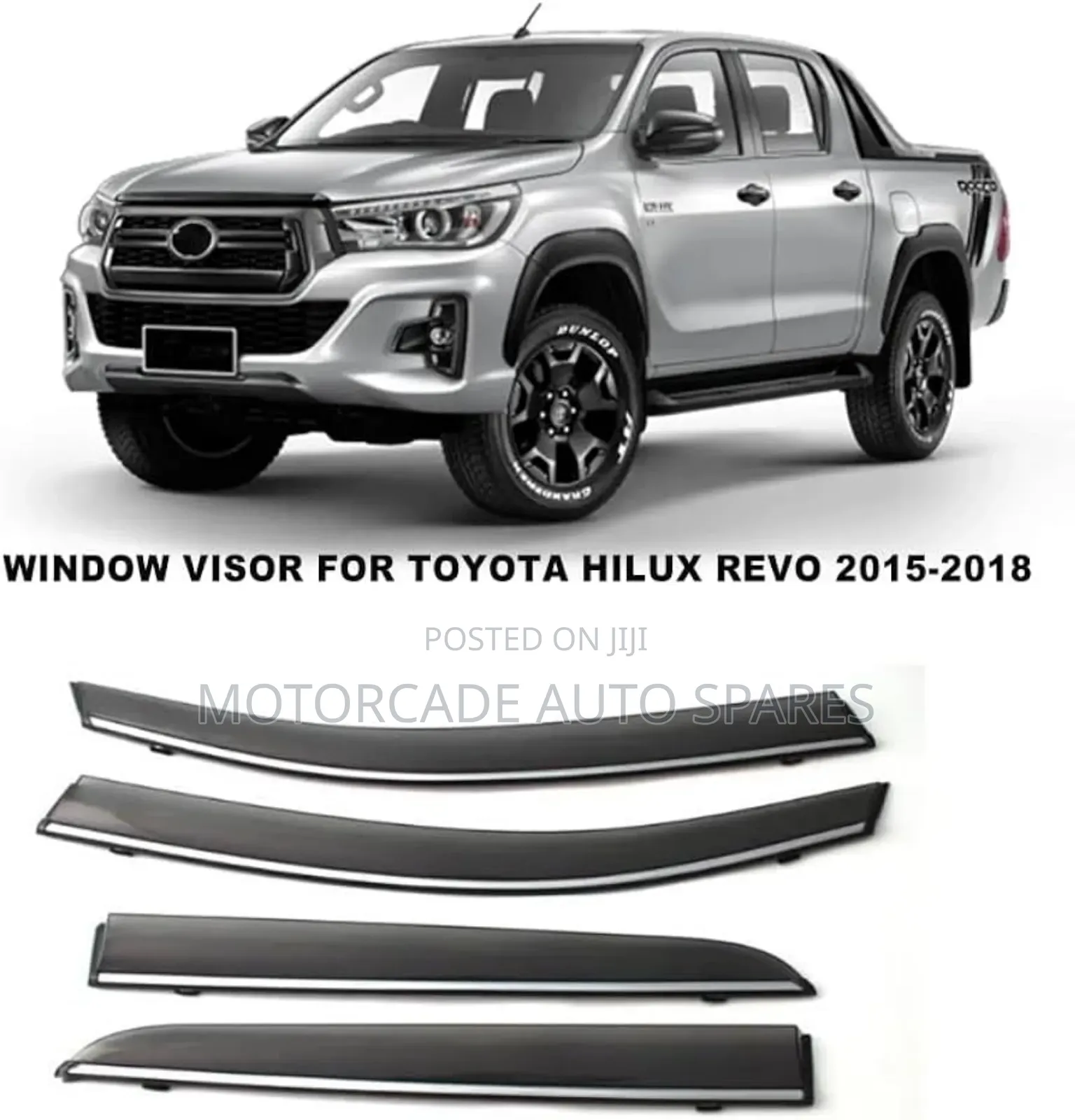 Toyota Hilux Revo 2015 Windbreakers/Window Visors
