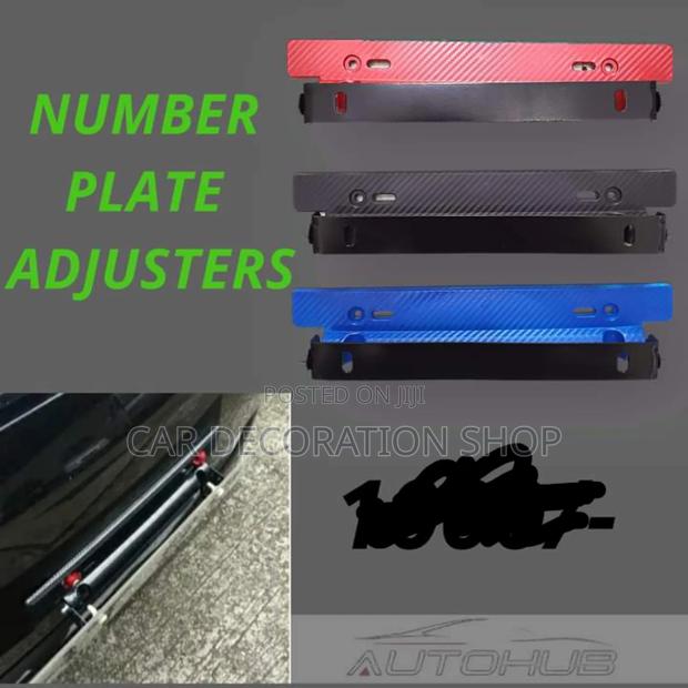 Number Plates Adjustable Red,Blue,Black - main view