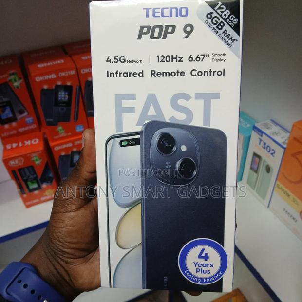 New Tecno Pop 9 128 GB Black - main view