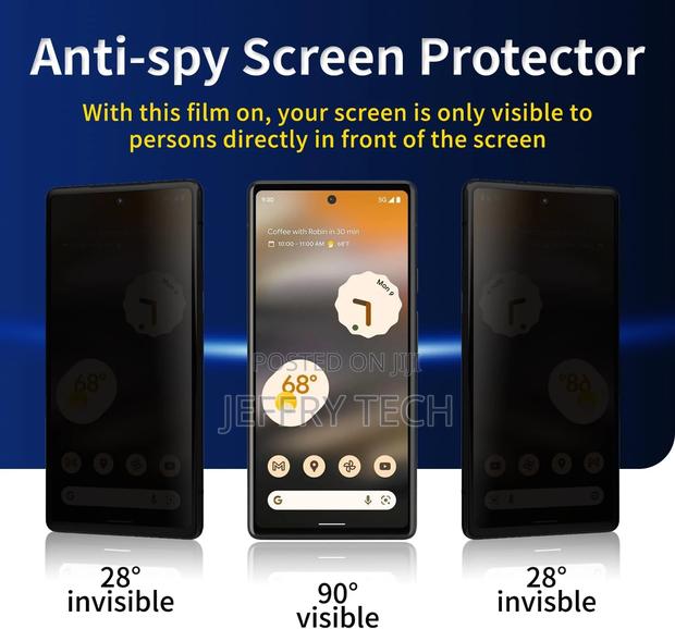 Privacy Screen Protector for Google Pixel 6a, [Anti-Spy] [9H - thumbnail 3