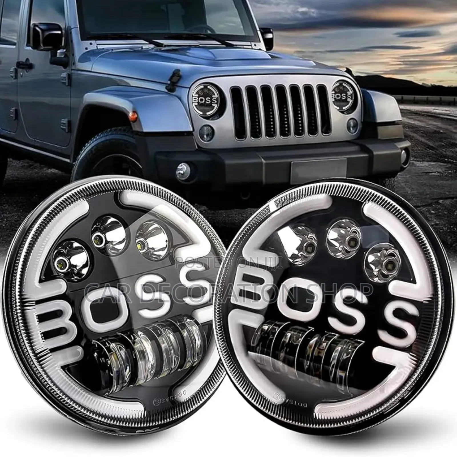High/Low 7" Boss FRL Headlights