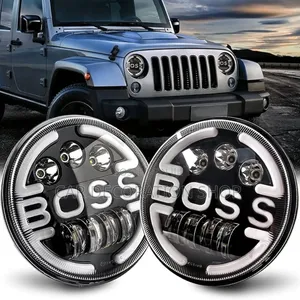 High/Low 7" Boss FRL Headlights