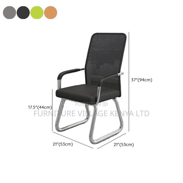 Guest Seat -Mid-Back Mesh Office Visitor Chair - thumbnail 4
