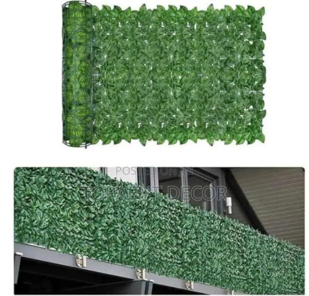 Artificial Privacy Faux Leafy Fence - main view