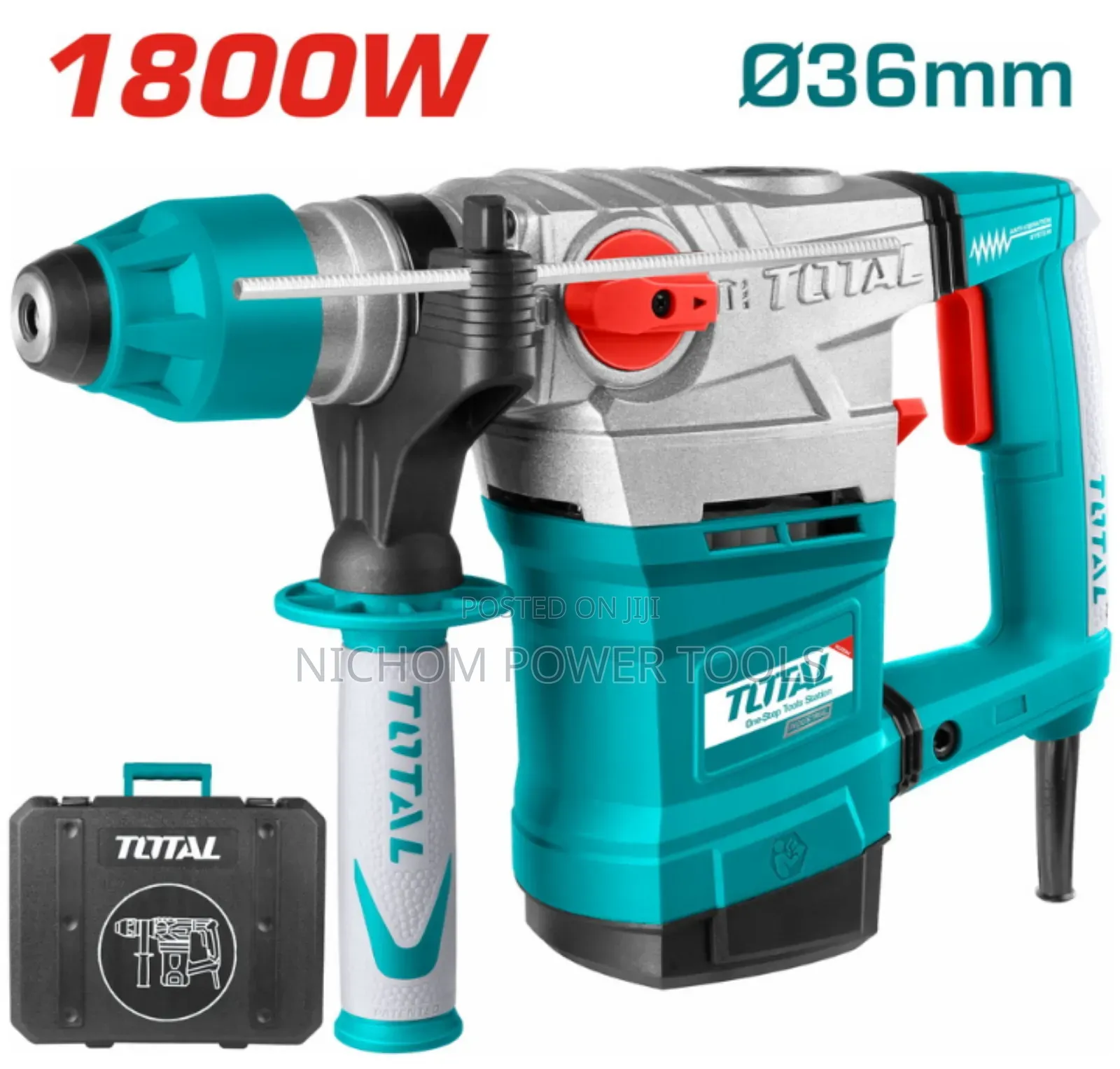 Industrial 1800w Total Rotary Hammer Drill