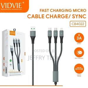 Vidvie 3 in 1 Data Cable (iPhone-type-c-micro) Support Fast - thumbnail 2