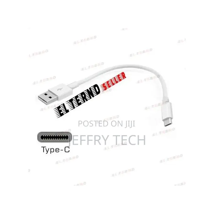 Short Usb to Type-C Power Bank Cable for Charging and Syncin