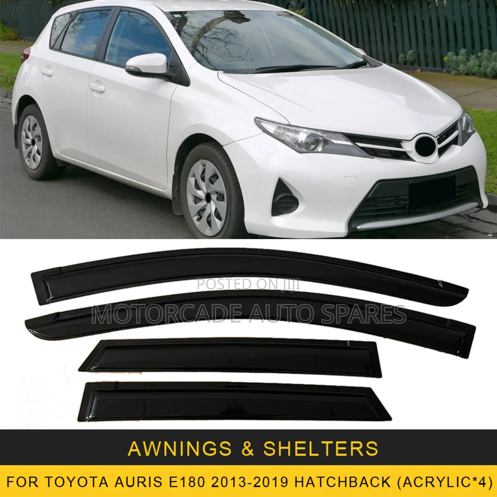 Toyota Auris 2013+ Windbreakers/Window Visors Set