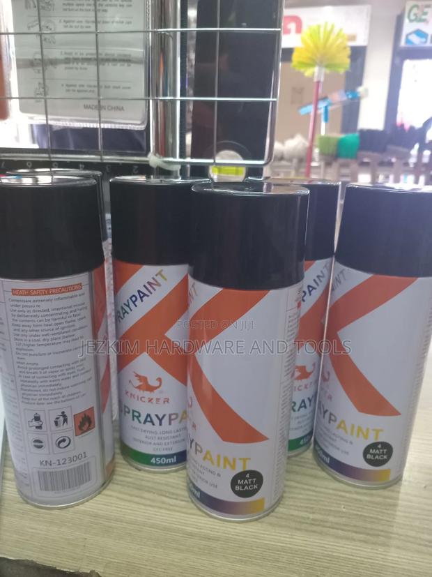 Matt Black Spray Paint - main view