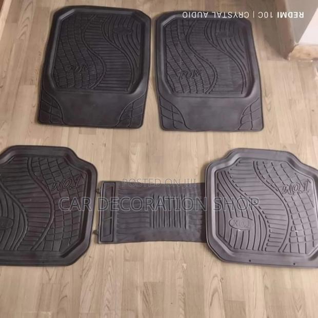 Black Plain Car Dirt Mats