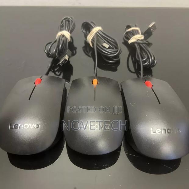 Lenovo Wired USB Optical Mouse - Black - main view