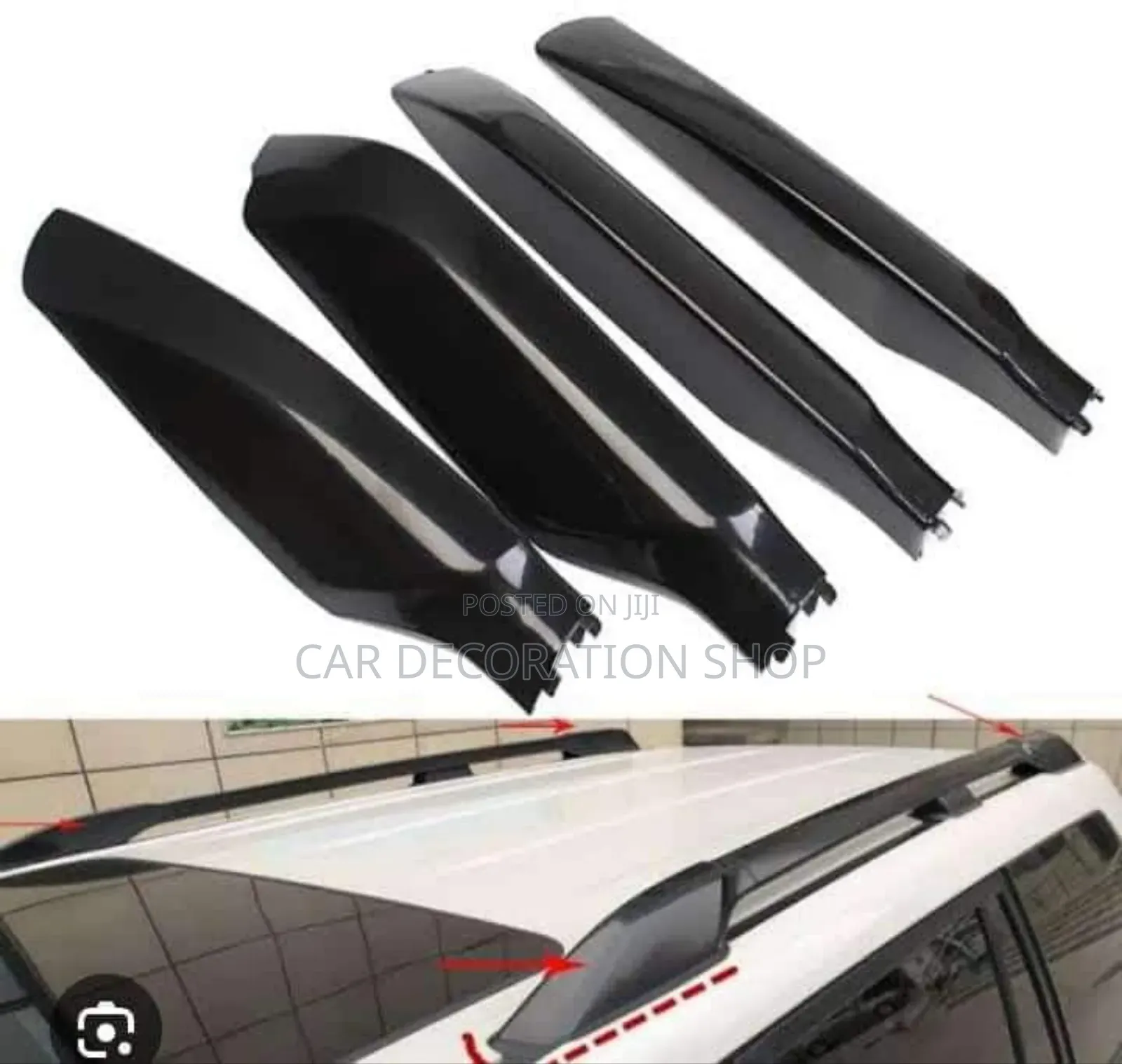 Black Prado 120/150 Models Rails End Cover's (1500 Per Pc