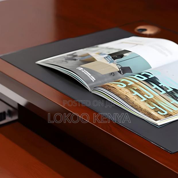 Executive Desk: Mahogany Corporate IT Office Desk - thumbnail 3