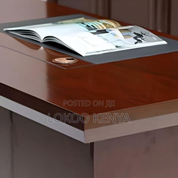 Executive Desk: Mahogany Corporate IT Office Desk - thumbnail 4