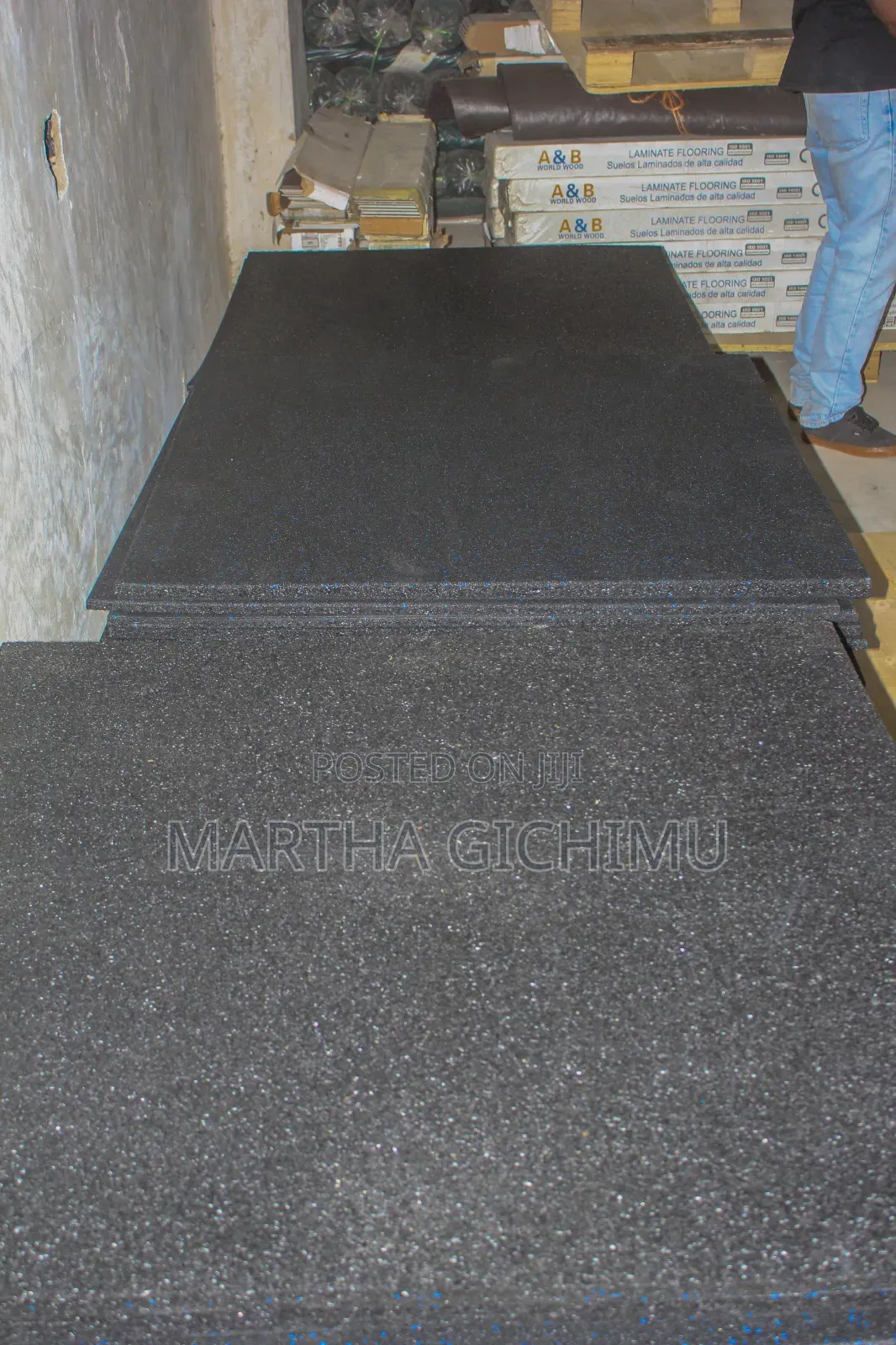 1m By 1m Rubber Gym Mats